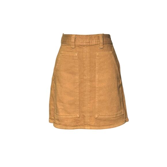 Wilfred Free brown denim  mini skirt size 0 - Picture 8 of 14